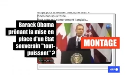   Attention à ce montage de Barack Obama estimant que les individus doivent "abandonner leurs droits" au profit d'un "souverain tout-puissant"