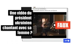   Cette vidéo ne montre pas le président Zelensky et sa femme chanter ensemble