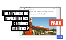   Total n&rsquo;a pas refusé de "charger" des camions citernes maliens