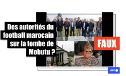   Non le staff technique de l'équipe marocaine de football ne s'est pas recueilli sur la tombe de Mobutu