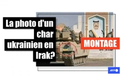   Attention à cette photo falsifiée d'un char portant un drapeau ukrainien en Irak