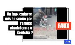 Non, cette vidéo d'un faux cadavre n'est pas une mise en scène de l'armée ukrainienne à Boutcha
