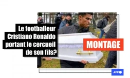   Attention, cette photo du footballeur Cristiano Ronaldo portant "le cercueil de son fils" est un montage