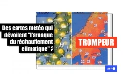   Non, ces cartes ne démontrent pas "l'arnaque du réchauffement climatique"