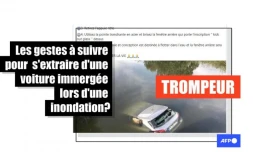 "N’ouvrez pas la fenêtre" : attention à ces prétendus conseils à suivre à bord d'une voiture immergée