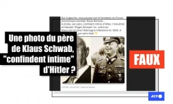 Cette photo ne montre pas le père du fondateur du Forum économique mondial, qui n'était pas non plus le "confident intime" d'Hitler