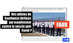 Non, cette vidéo ne montre pas des pilotes de Southwest Airlines manifester contre "les vaccins"