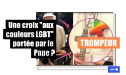   Sur les réseaux ivoiriens, une croix portée par le Pape prise par erreur pour un symbole LGBT+