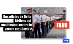   Non, ces pilotes de Delta Airlines ne manifestent pas contre les effets secondaires du vaccin