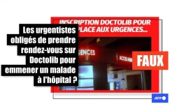   Non, les médecins urgentistes ne devront pas prendre rendez-vous sur Doctolib pour emmener un malade à l'hôpital