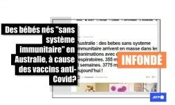   Covid-19 : des bébés nés "sans système immunitaire" en Australie après la vaccination de leurs parents ? C'est infondé