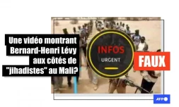   Non, ces images ne montrent pas Bernard-Henri Lévy avec des "jihadistes" au Mali
