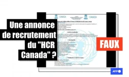   Attention à cette fausse annonce de recrutement attribuée au HCR Canada