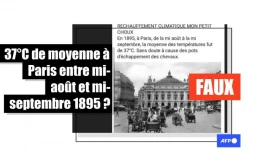   La moyenne des températures à Paris entre août et septembre 1895 était de 20°C - pas de 37°C