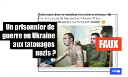   Ukraine : cet homme aux tatouages nazis n'est pas un prisonnier de guerre, mais un détenu photographié au Bélarus en 2005