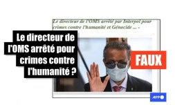   Non, le directeur de l'OMS n'a pas été "arrêté par Interpol" : l'affirmation vient d'un article satirique
