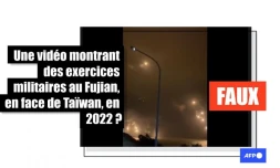   Taïwan : non, ces images ne montrent pas des exercices militaires de l'armée chinoise en 2022