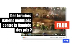   Des fermiers italiens mobilisés contre l'inflation ? Non, cette vidéo immortalise une fête dans le Piémont