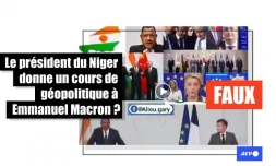   Cette vidéo du président nigérien s'adressant au président français a été manipulée