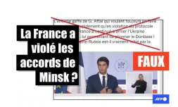   Non, la France n'a pas "violé le protocole de Minsk" en livrant des armes à l'Ukraine
