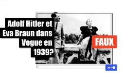   Non, cette photo d'Adolf Hitler et d'Eva Braun n'a pas été publiée dans le magazine Vogue en 1939