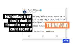   Non, il n'est pas illégal pour les services hospitaliers de demander un test covid négatif avant une intervention