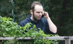 Joshua Boyle, ex-otage canadien en Afghanistan, Ă Smiths Falls, Ontario, Canada le 14 octobre 2017