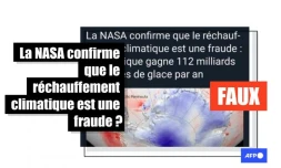   La NASA "confirme que le réchauffement climatique est une fraude" car l'Antarctique gagne de la glace ? C'est faux