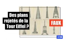   Cette image ne montre pas différents designs rejetés de la Tour Eiffel
