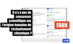   Il existe bien un consensus scientifique sur l'origine humaine du réchauffement climatique