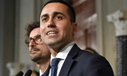 Le chef de file du Mouvement 5 Etoiles Luigi Di Maio à Rome le 14 mai 2018