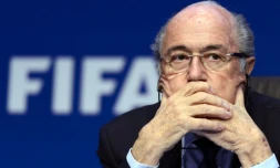 Le président de la Fifa Sepp Blatter lors d'une conférence de presse le 30 mai 2015 à Zurich