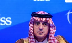 Le ministre saoudien des Affaires étrangÚres Adel al-Jubeir lors d'une conférence sur la sécurité régionale à Manama, Bahreïn, le 27 octobre 2018