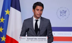 Le porte-parole du gouvernement français, Gabriel Attal, le 22 septembre 2021 à Paris