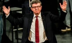 Le chef de file de La France insoumise, Jean-Luc Mélenchon, en meeting à Lille le 30 octobre 2018