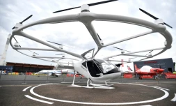 Un taxi aérien "Volocity" exposé lors du Salon international de l'aéronautique et de l'espace à l'aéroport de Paris-Le Bourget, le 18 juin 2023