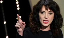 L'actrice et réalisatrice italienne Asia Argento lors de la cérémonie de clôture du Festival de Cannes, le 19 mai 2018 