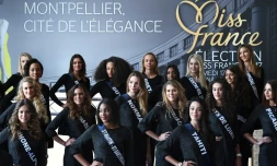 Les candidates au titre de Miss France le 3 décembre 2016 à Montpellier