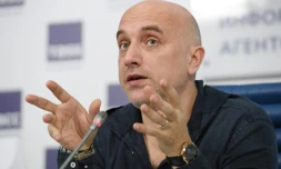 L'écrivain nationaliste russe Zakhar Prilépine, le 21 février 2017 à Moscou