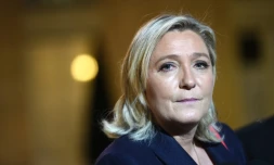 La présidente du Front national, Marine Le Pen, le 15 novembre 2015 à Paris
