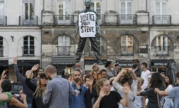 Rassemblement à Nantes, le 12 septembre 2019, à la mémoire de Steve Maia Canico