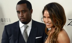 Le rappeur et producteur P. Diddy et la chanteuse de R&B Cassie assistent à la première d'un film, à Los Angeles, le 7 mars 2016