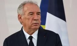 Le Premier ministre français François Bayrou assiste à un discours à l'Hôtel de Brienne à Paris, le 13 juillet 2025