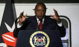 Le président kényan Uhuru Kenyatta, le 13 mars 2019 à Nairobi