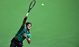 Roger Federer, le 18 mars 2017, à Indian Wells