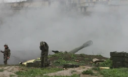 Tirs de soldats arméniens vers les forces azerbaïdjanaises, le 3 avril 2016 dans le Nagorny Karabakh