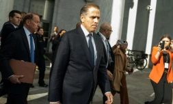 Hunter Biden, le fils du président américain Joe Biden, à la sortie du Capitole, le 10 janvier 2024 à Washington