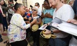 L'ex-ministre de la Justice Christiane Taubira à Avignon, dans le sud de la France, le 8 juillet 2017