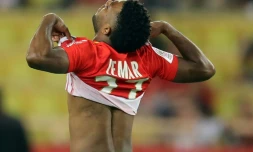 Le milieu de Monaco Thomas Lemar lors du match face Ă Amiens au stade Louis II, le 28 avril 2018