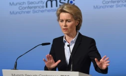 La ministre allemande de la Défense, Ursula von der Leyen, le 17 février 2017 à Munich